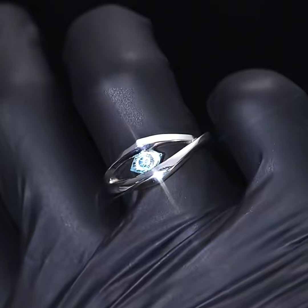 Jujutsu Kaisen Blue-eyed Character Alloy Ring - Adjustable & Unisex
