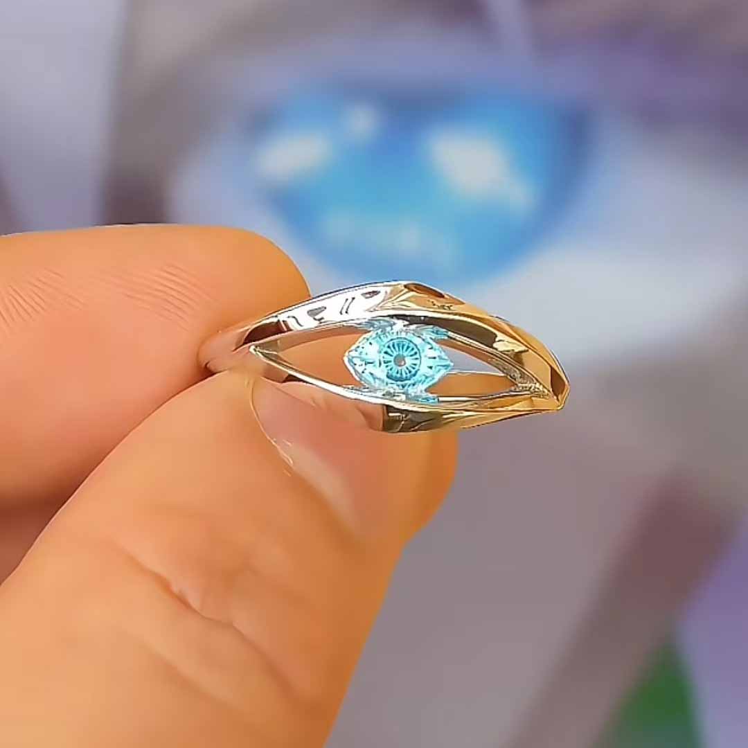 Jujutsu Kaisen Blue-eyed Character Alloy Ring - Adjustable & Unisex